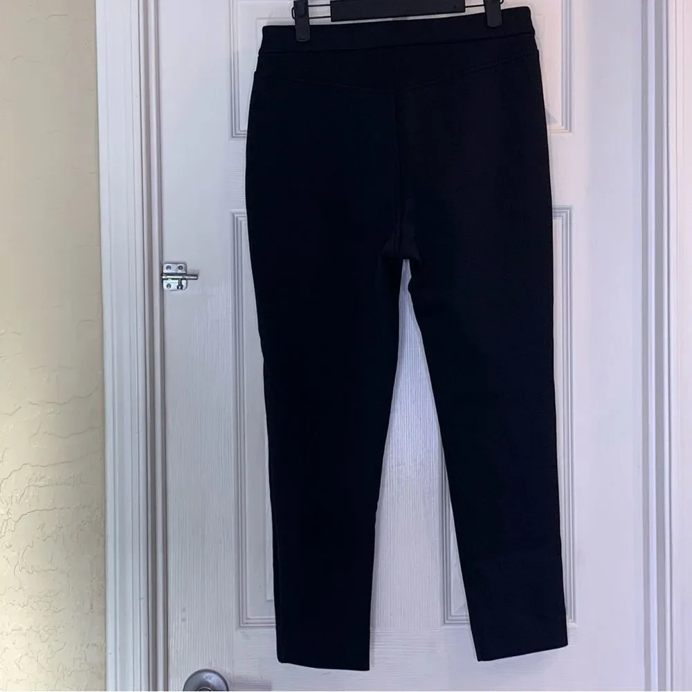 MM LAFLEUR Black Split Kick Hem Pants Size 10 Cropped